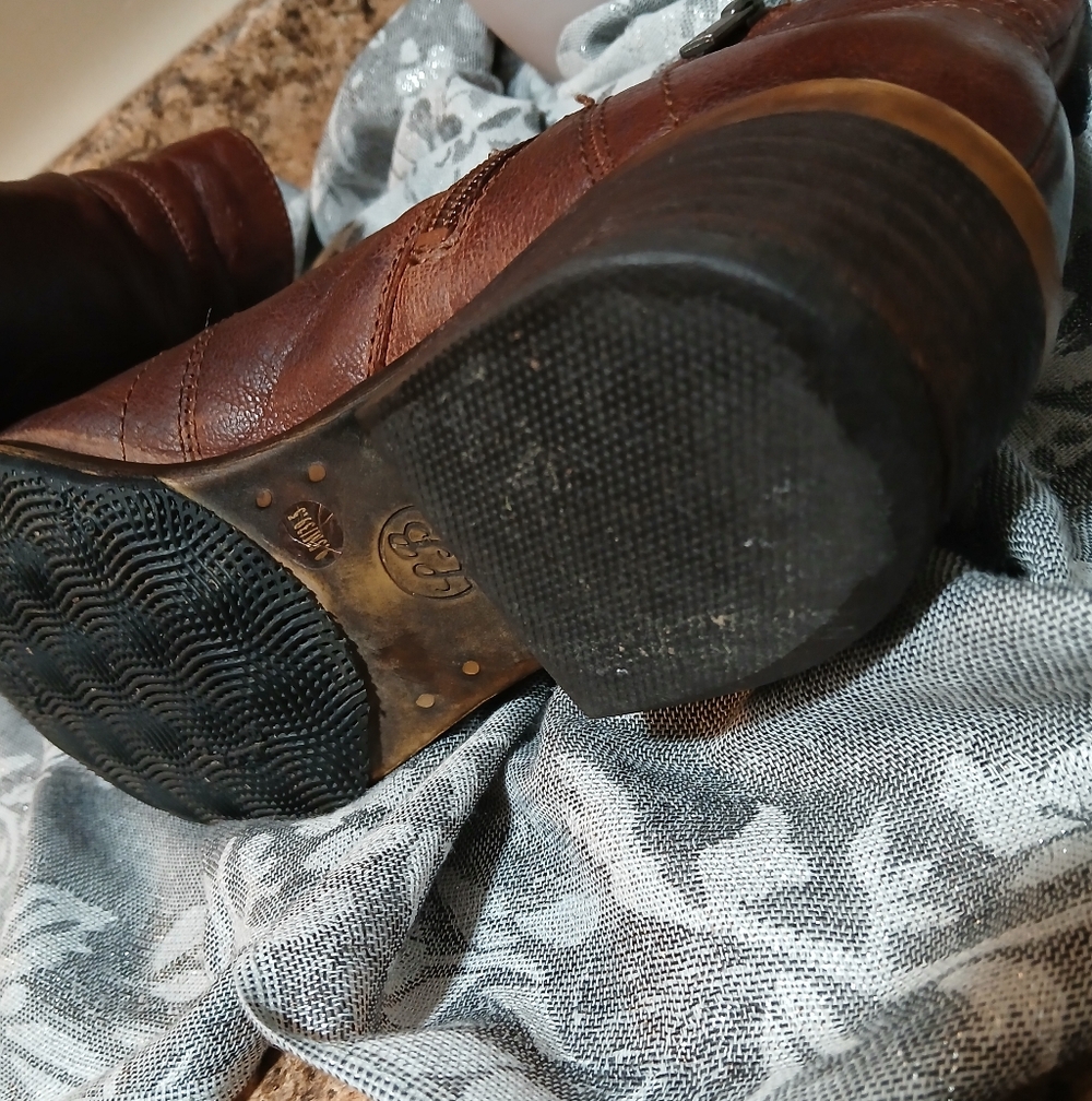 Lucky Brand Women's Size 9.5 Brown Leather Ankle Boots - Picture 6 of 8